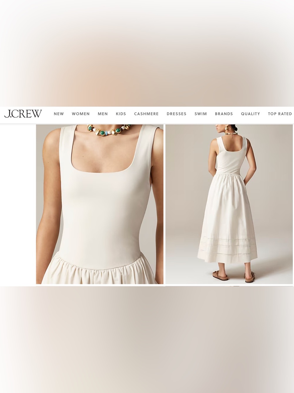 NWT J. CREW DROP-WAIST MIXY DRESS - Picture 8 of 10